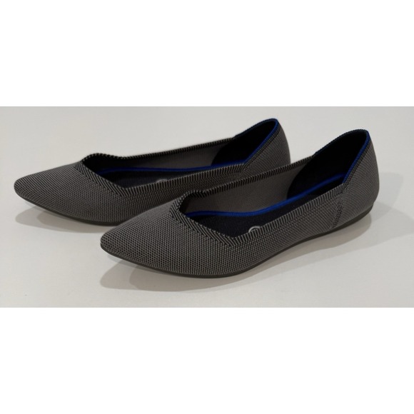 Rothy’s Shoes - Rothy's The Point Cloud Grey Birdseye Flats 8.5 Fits Small